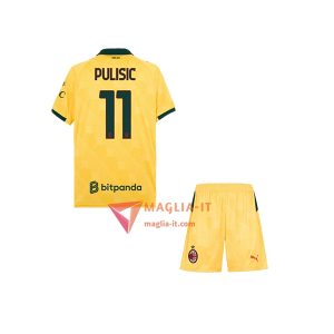 Maglia Calcio CHRISTIAN PULISIC 11 AC Milan Bambino 2025/26 Terza