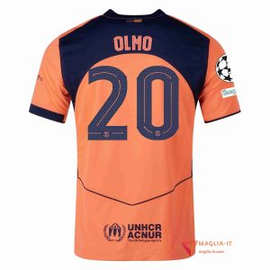 Maglia Calcio DANI OLMO 20 FC Barcellona 2025/26 UCL Terza