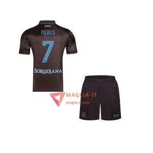 Maglia Calcio DAVID NERES 7 SSC Napoli Bambino 2025/26 Terza