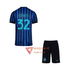 Maglia Calcio FEDERICO DIMARCO 32 Inter Milan Bambino 2025/26 Prima