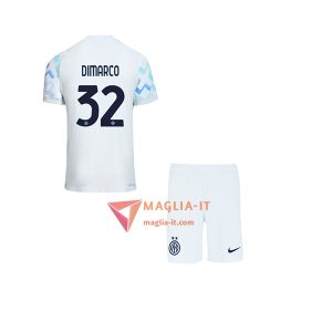 Maglia Calcio FEDERICO DIMARCO 32 Inter Milan Bambino 2025/26 Seconda