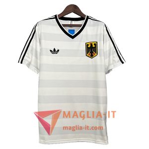 Maglia Calcio Germania Retro Bianco 1984 Vintage