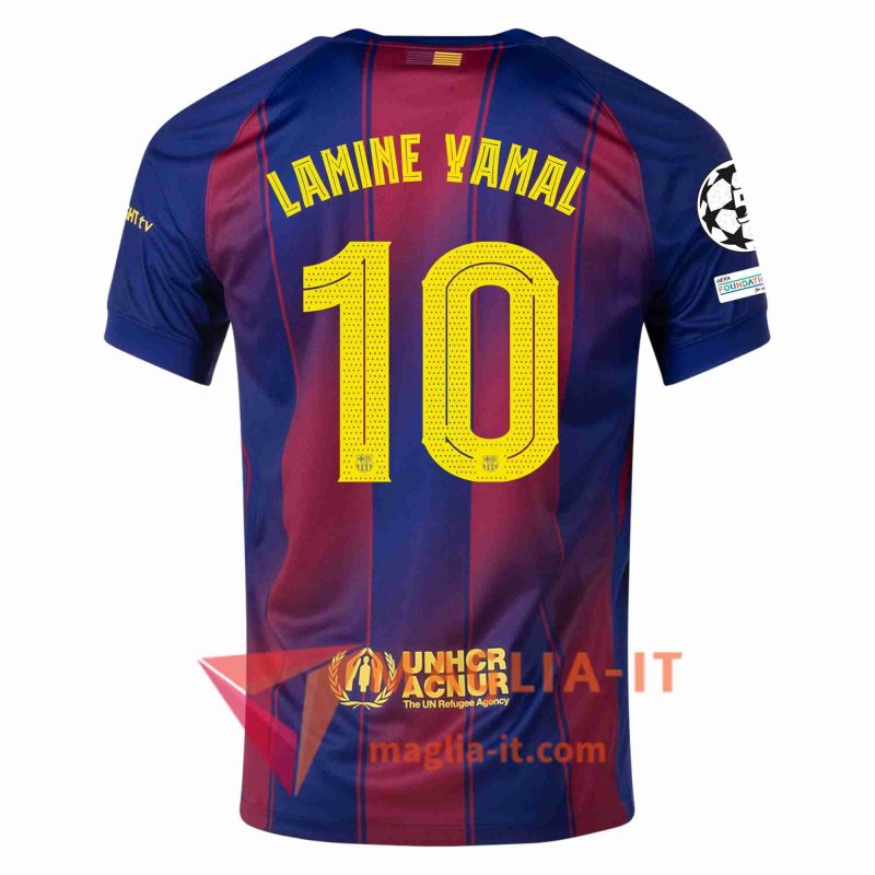 Maglia Calcio LAMINE YAMAL 10 FC Barcellona 2025/26 UCL Prima