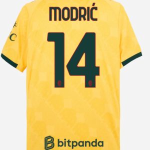Maglia Calcio LUKA MODRIĆ 14 AC Milan 2025/26 Terza