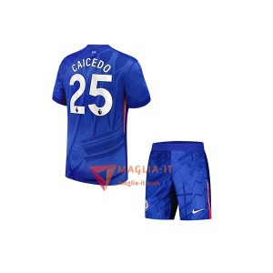 Maglia Calcio MOISÉS CAICEDO 25 Chelsea Bambino 2025/26 Prima