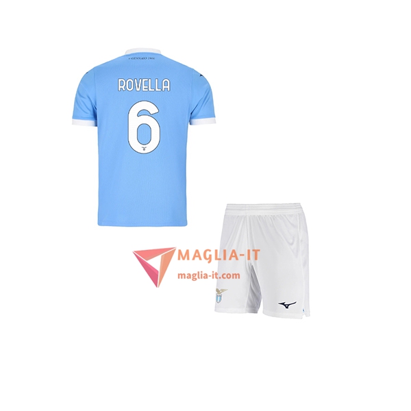 Maglia Calcio NICOLÒ ROVELLA 6 LAZIO Bambino 2025/26 Prima