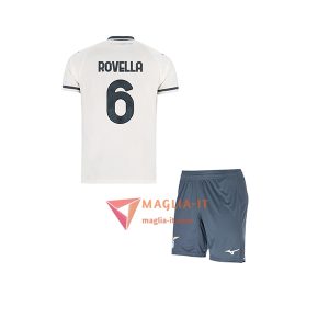 Maglia Calcio NICOLÒ ROVELLA 6 LAZIO Bambino 2025/26 Seconda