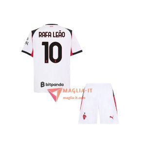 Maglia Calcio RAFA LEÃO 10 AC Milan Bambino 2025/26 Seconda