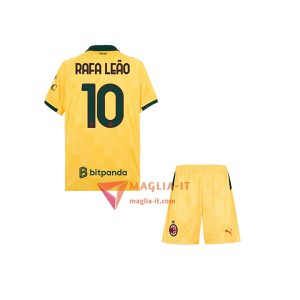 Maglia Calcio RAFA LEÃO 10 AC Milan Bambino 2025/26 Terza