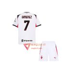 Maglia Calcio SANTIAGO GIMENEZ 7 AC Milan Bambino 2025/26 Seconda