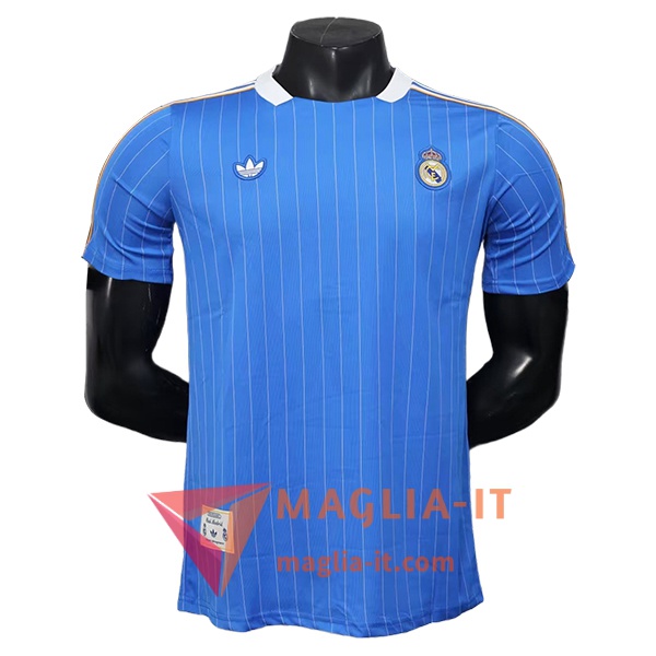 Maglietta Calcio Real Madrid Special Edition 2025/2026 Blu a righe