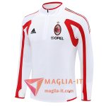 Nuova Felpa da Allenamento AC Milan 2025/2026 Bianco/Rosso