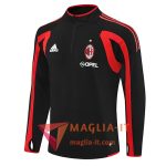Nuova Felpa da Allenamento AC Milan 2025/2026 Nero/Rosso