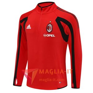 Nuova Felpa da Allenamento AC Milan 2025/2026 Rosso/Nero