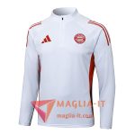 Nuova Felpa da Allenamento Bayern Monaco 2025/2026 Bianco/Rosso