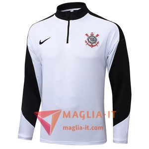 Nuova Felpa da Allenamento Corinthians 2025/2026 Bianco/Nero