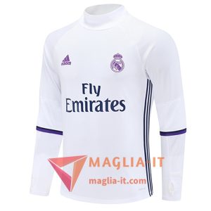 Nuova Felpa da Allenamento Real Madrid 2025/2026 Bianco/viola