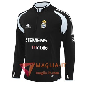 Nuova Felpa da Allenamento Real Madrid 2025/2026 Nero/Grigio