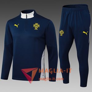 Nuova Insieme Tuta Calcio Portogallo Bambino 2025/2026 Blu Reale