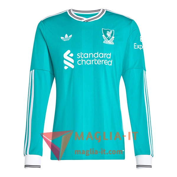 Nuova Maglia Calcio FC Liverpool Terza Manica Lunga 2025/2026