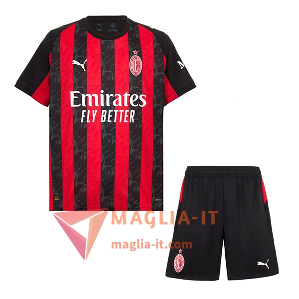 Maglia Calcio RAFA LEÃO 10 AC Milan Bambino 2025/26 Prima - immagine 2