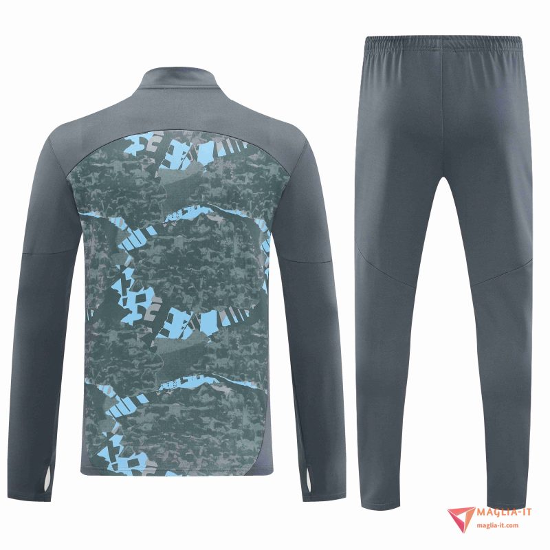 Insieme Tuta Calcio Manchester City Grigio/Azzurro 2025/2026 - immagine 3