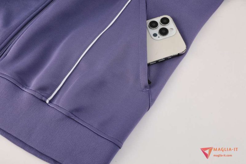 Insieme Tuta Calcio Giacca Manchester United 2025/2026 viola/Bianco - immagine 4