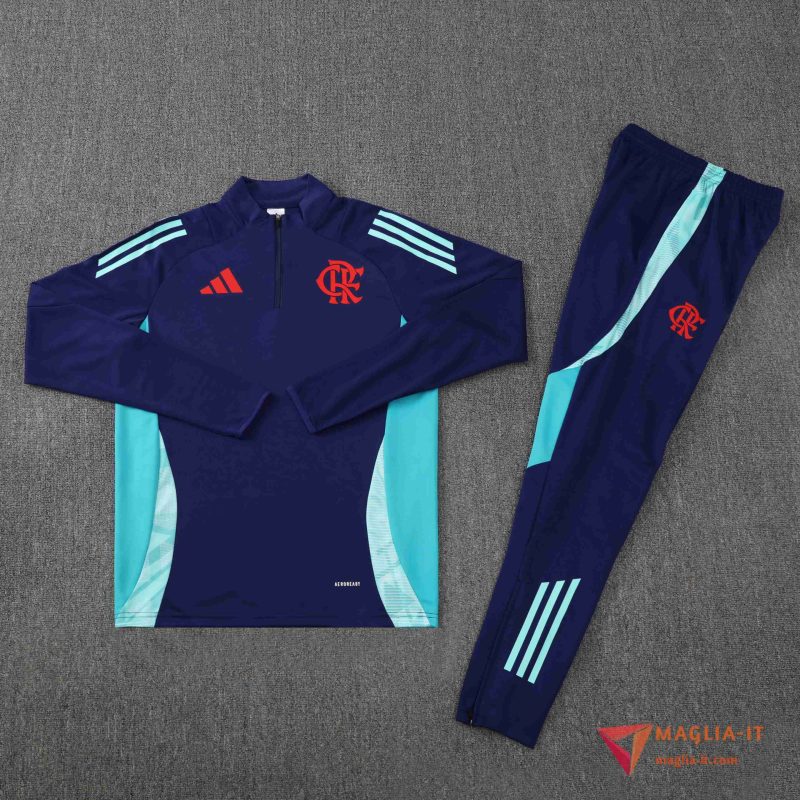 Nuova Insieme Tuta Calcio Flamengo 2025/2026 Blu Reale - immagine 3