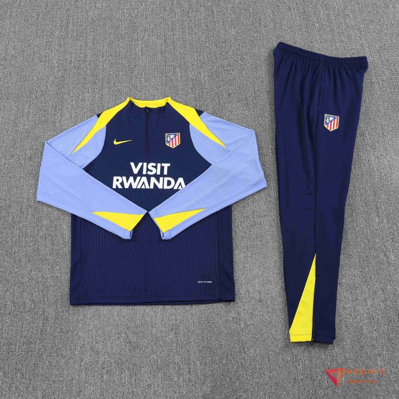 Insieme Tuta Calcio Atletico Madrid 2025/2026 Blu/viola/Giallo - immagine 5
