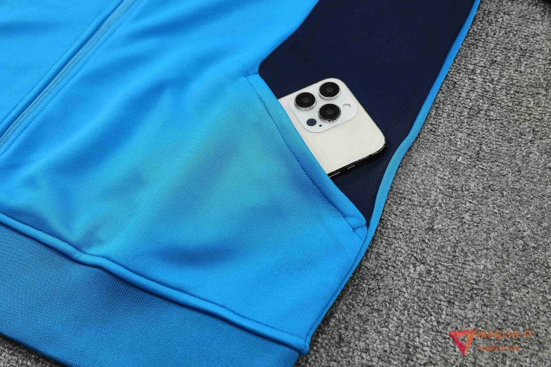 Insieme Tuta Calcio Giacca Marsiglia 2025/2026 Blu - immagine 2