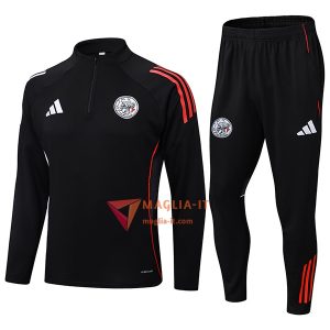 Insieme Tuta Calcio Ajax 2025/2026 Nero/Rosso