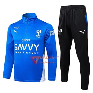 Insieme Tuta Calcio Al-Hilal 2025/2026 Blu/Bianco