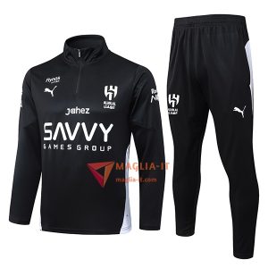 Insieme Tuta Calcio Al-Hilal 2025/2026 Nero/Bianco