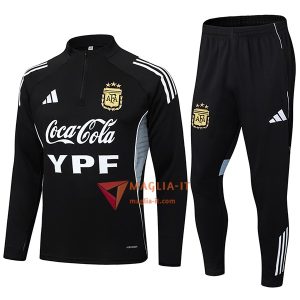 Insieme Tuta Calcio Argentina 2025/2026 Nero/Grigio