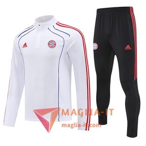 Insieme Tuta Calcio Bayern Monaco 2025/2026 Bianco/Rosso/Blu
