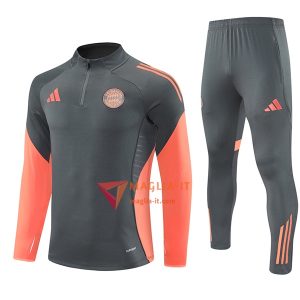 Insieme Tuta Calcio Bayern Monaco 2025/2026 Grigio/Arancia