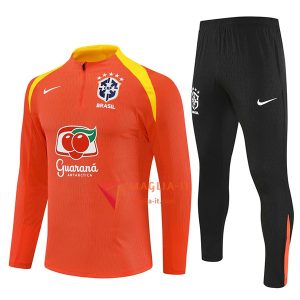 Insieme Tuta Calcio Brasile 2025/2026 Arancia/Giallo