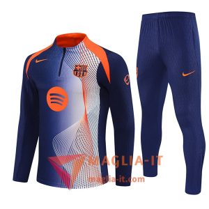 Insieme Tuta Calcio FC Barcellona 2025/2026 Blu/Arancia