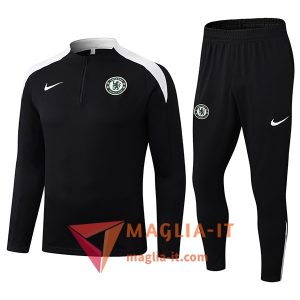 Insieme Tuta Calcio FC Chelsea 2025/2026 Nero/Bianco