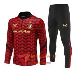 Insieme Tuta Calcio Feyenoord 2025/2026 Rosso/Nero