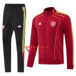 Insieme Tuta Calcio Giacca Arsenal 2025/2026 Rosso/Giallo
