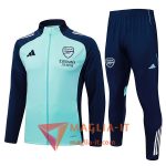 Insieme Tuta Calcio Giacca Arsenal 2025/2026 Verde/Blu