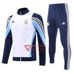 Insieme Tuta Calcio Giacca Real Madrid 2025/2026 Bianco/Blu