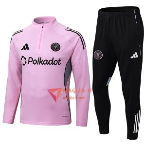 Insieme Tuta Calcio Inter Miami CF 2025/2026 Rosa/Nero