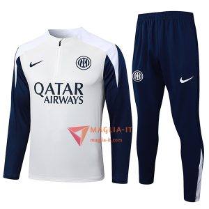 Insieme Tuta Calcio Inter Milan 2025/2026 Beige/Bianco/Blu