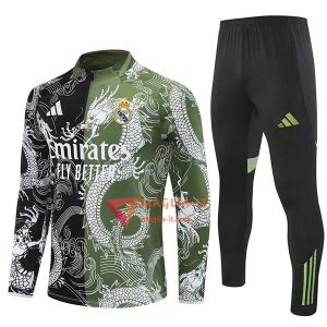 Insieme Tuta Calcio Real Madrid 2025/2026 Nero/Verde/Bianco