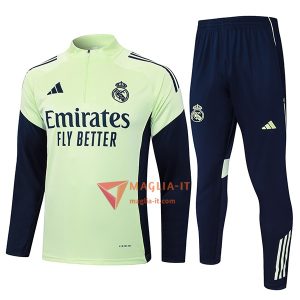 Insieme Tuta Calcio Real Madrid 2025/2026 Verde/Blu