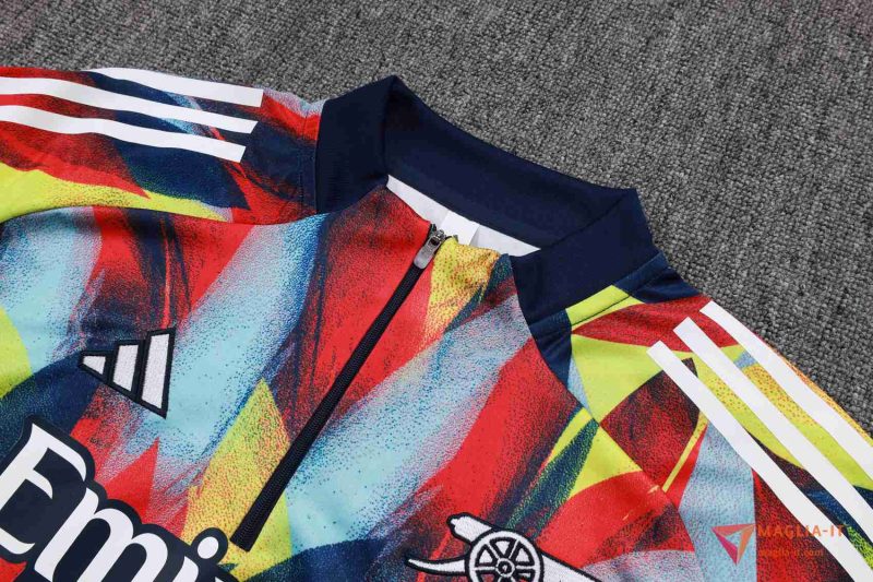 Insieme Tuta Calcio Arsenal 2025/2026 Rosso/Blu/Giallo - immagine 5