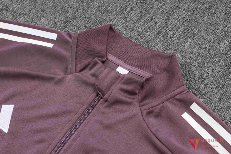 Insieme Tuta Calcio Giacca Manchester United 2025/2026 viola/Bianco/Nero - immagine 6