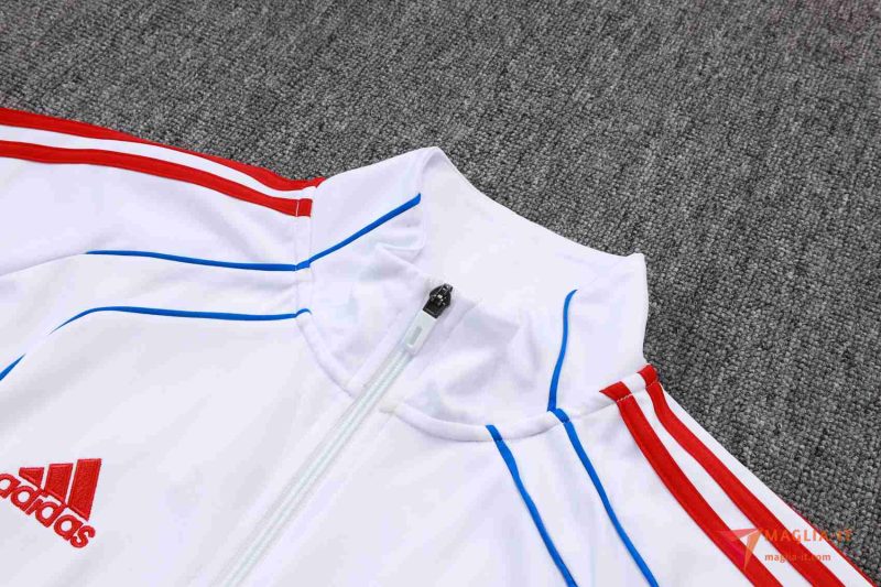 Insieme Tuta Calcio Giacca Bayern Monaco 2025/2026 Bianco/Rosso/Blu - immagine 5